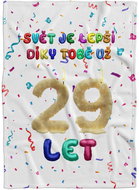 IMPAR Fleece blanket The world is better because of you - 29 years old - Blanket