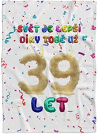 IMPAR Fleece blanket The world is better because of you - 39 years old - Blanket