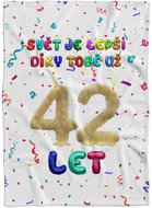 IMPAR Fleece blanket The world is better because of you - 42 years old - Blanket