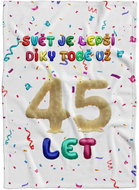 IMPAR Fleece blanket The world is better thanks to you - 45 years - Blanket