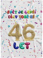 IMPAR Fleece blanket The world is better thanks to you - 46 years old - Blanket