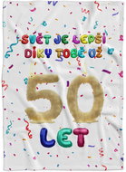 IMPAR Fleece blanket The world is better thanks to you - 50 years - Blanket