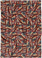 IMPAR Fleece blanket 810 red pattern - Blanket