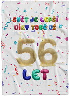 IMPAR Fleece blanket The world is better because of you - 56 years old - Blanket