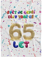 IMPAR Fleece blanket The world is better thanks to you - 65 years - Blanket