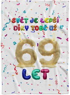 IMPAR Fleece blanket The world is better thanks to you - 69 years old - Blanket