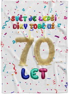 IMPAR Fleece blanket The world is better thanks to you - 70 years - Blanket