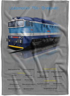 IMPAR Fleece blanket Braille blue - Blanket