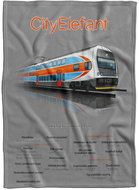 IMPAR Fleece blanket CityElefant - Blanket