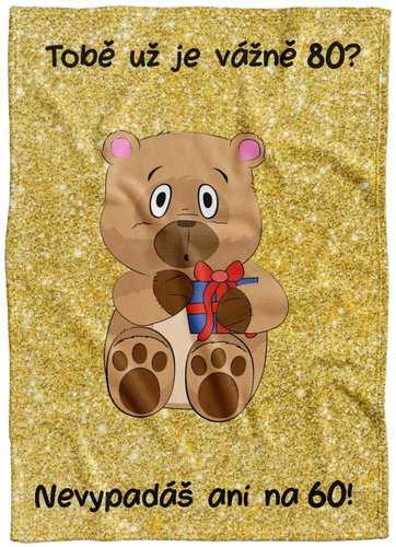 IMPAR Fleece blanket Are you that old? - 80 years old - Blanket - Main image