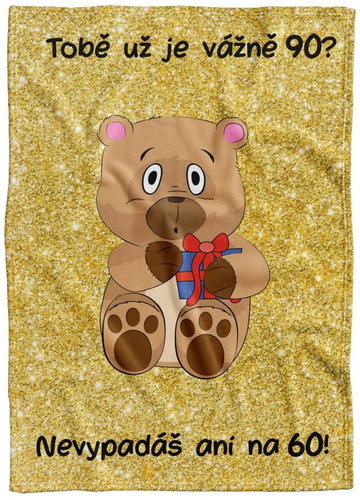 IMPAR Fleece blanket Are you that old? - 90 years old - Blanket - Main image