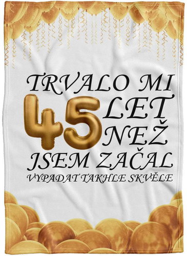 IMPAR Fleece blanket It took me + age - 45 years - Blanket - Main image