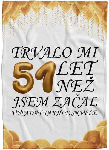 IMPAR Fleece blanket It took me + age - 51 years - Blanket - Main image
