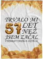 IMPAR Fleece blanket It took me + age - 57 years - Blanket