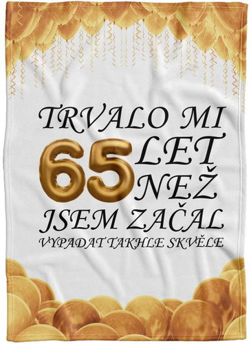 IMPAR Fleece blanket It took me + age - 65 years - Blanket - Main image