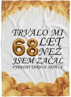 IMPAR Fleece blanket It took me + age - 68 years - Blanket