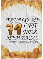 IMPAR Fleece blanket It took me + age - 71 years - Blanket