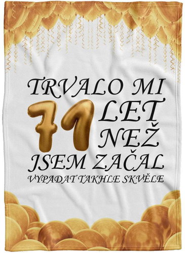 IMPAR Fleece blanket It took me + age - 71 years - Blanket - Main image