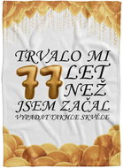 IMPAR Fleece blanket It took me + age - 77 years - Blanket