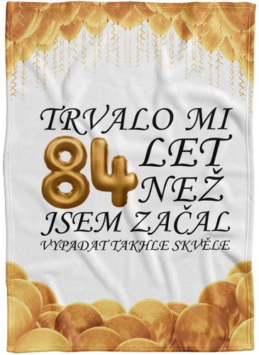 IMPAR Fleece blanket It took me + age - 84 years - Blanket - Main image