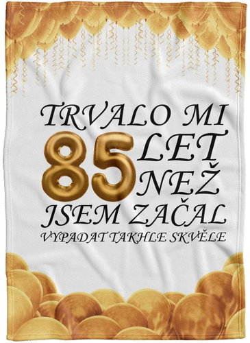 IMPAR Fleece blanket It took me + age - 85 years - Blanket - Main image