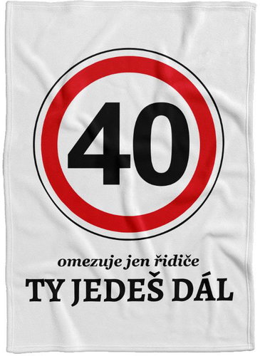 IMPAR Fleece blanket You go on - 40 years - Blanket - Main image