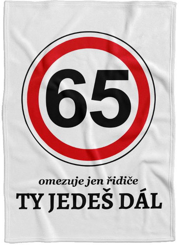 IMPAR Fleece blanket You go on - 65 years - Blanket - Main image