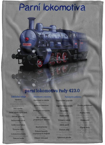 IMPAR Fleece blanket Steam locomotive - Blanket - Main image