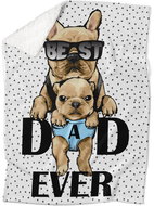 IMPAR Lambskin blanket Best dad ever - Blanket