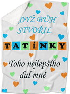 IMPAR Lambskin blanket When God created dads - Blanket