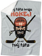 IMPAR Lambskin blanket My dad plays hockey - Blanket