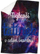 IMPAR Fleece Lambskin Blanket The best daddy in the whole universe - Blanket