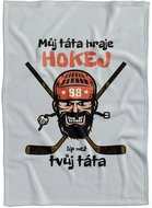 IMPAR Fleece blanket My dad plays hockey - Blanket