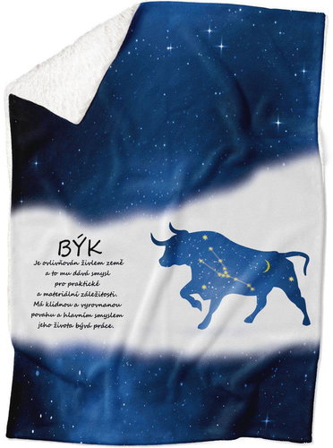 IMPAR Lamb blanket Taurus (21.4. - 21.5. ) - blue - Blanket - Main image