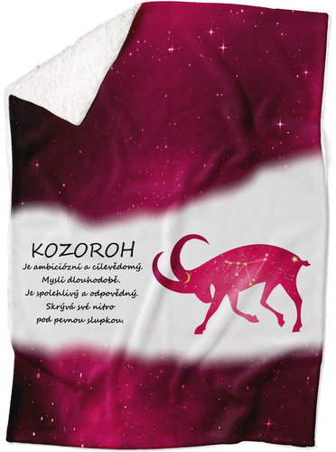 IMPAR Lamb blanket Capricorn (22.12. - 20.1. ) - red - Blanket - Main image