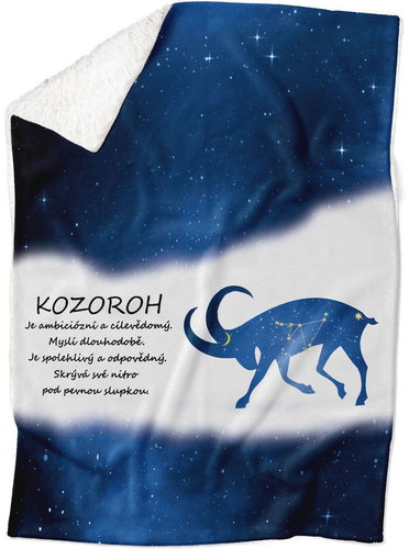 IMPAR Lamb blanket Capricorn (22.12. - 20.1. ) - blue - Blanket - Main image