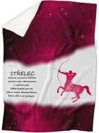 IMPAR Lamb blanket Sagittarius (23.11. - 21.12. ) - red - Blanket