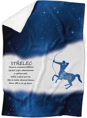 IMPAR Lamb blanket Sagittarius (23.11. - 21.12. ) - blue - Blanket - Main image
