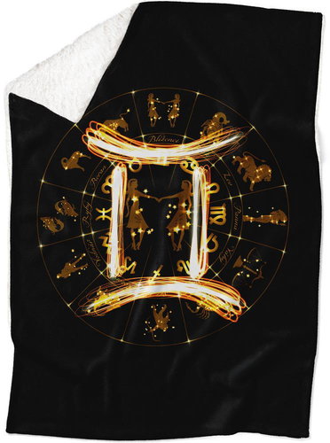 IMPAR Lamb blanket Gemini sign symbol (22.5. - 21.6. ) - Blanket - Main image