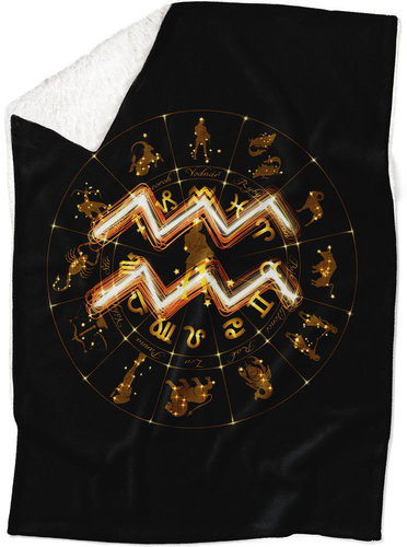 IMPAR Aries blanket Aquarius symbol (21.1. - 20.2. ) - Blanket - Main image