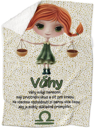IMPAR Lamb blanket Signs for children - Libra (23.9. - 22.10. ) - Blanket - Main image