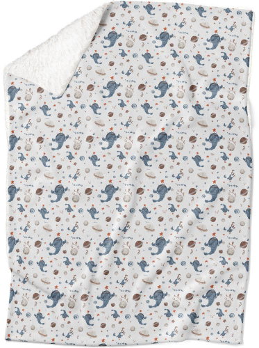 IMPAR Lamb blanket Sign watercolour Scorpio (23.10. - 22.11. ) - Blanket - Main image