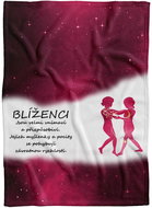 IMPAR Fleece blanket Gemini (22.5. - 21.6. ) - red - Blanket