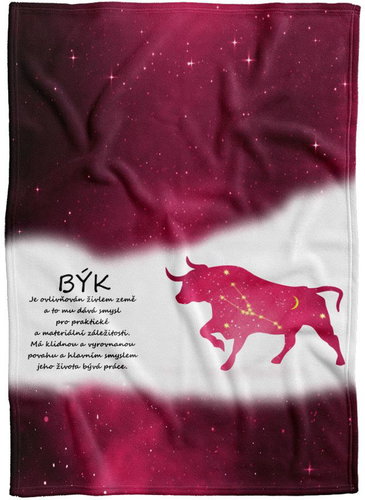 IMPAR Fleece blanket Taurus (21.4. - 21.5. ) - red - Blanket - Main image