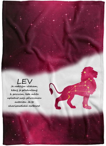 IMPAR Fleece blanket Lion (23.7. - 22.8. ) - red - Blanket - Main image