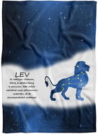 IMPAR Fleece blanket Lion (23.7. - 22.8. ) - blue - Blanket
