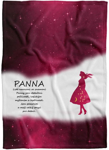 IMPAR Fleece blanket Virgin (23.8. - 22.9. ) - red - Blanket - Main image