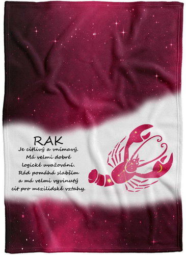 IMPAR Fleece blanket Rak (22.6. - 22.7. ) - red - Blanket - Main image