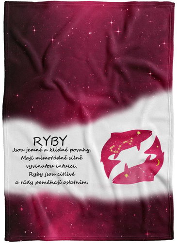 IMPAR Fleece blanket Fish (21.1. - 20.3. ) - red - Blanket - Main image