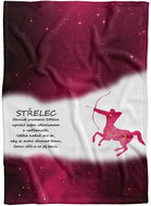 IMPAR Fleece blanket Sagittarius (23.11. - 21.12. ) - red - Blanket